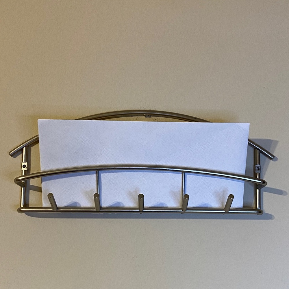 Modern Silver Wall Rack - Picture 10 of 10